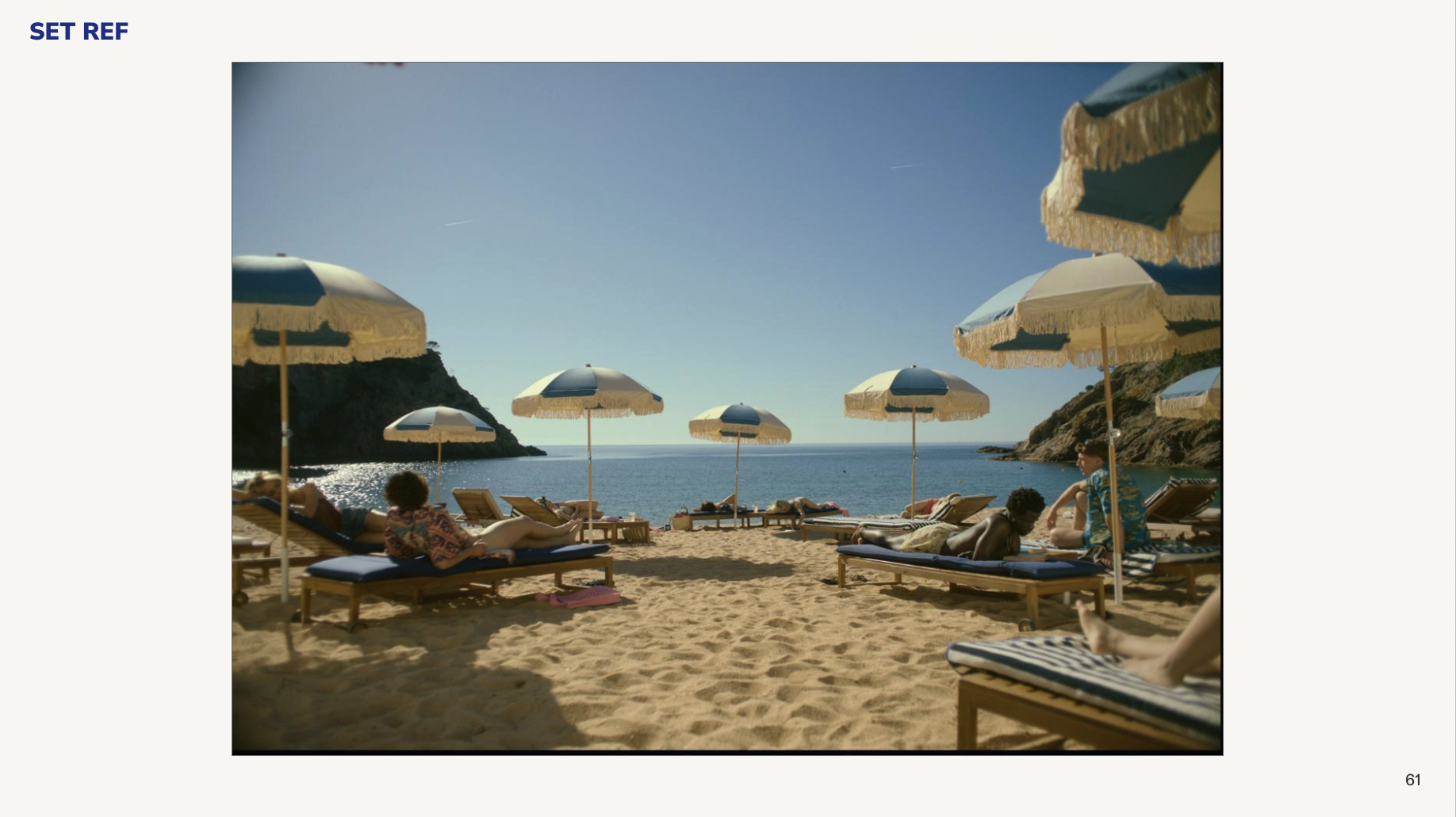 Beach set reference